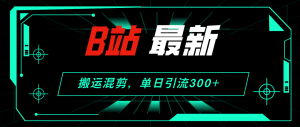 图片[1]-（12044期）B站最新，搬运混剪，单日引流300+创业粉-华创网