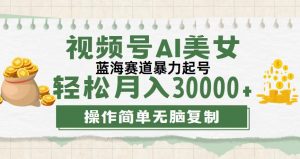 图片[1]-（12046期）视频号AI美女跳舞，轻松月入30000+，蓝海赛道，流量池巨大，起号猛，无…-华创网