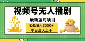 图片[1]-（12086期）视频号无人播剧，轻松日入3000+，最新蓝海项目，拉爆流量收益，多种变…-华创网