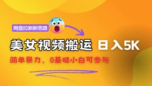 图片[1]-（12133期）【新思路】视频搬运+网盘拉新，靠搬运每日5000+简单暴力，0基础小白可参与-华创网