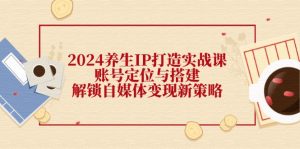 图片[1]-（12212期）2024养生IP打造实战课：账号定位与搭建，解锁自媒体变现新策略-华创网