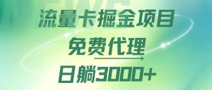 图片[1]-（12271期）流量卡掘金代理，日躺赚3000+，变现暴力，多种推广途径-华创网