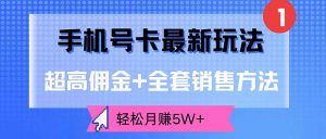 图片[1]-（12325期）手机号卡最新玩法，超高佣金+全套销售方法，轻松月赚5W+-华创网