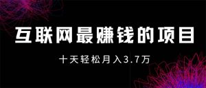 图片[1]-（12347期）互联网最赚钱的项目没有之一，轻松月入7万+，团队最新项目-华创网